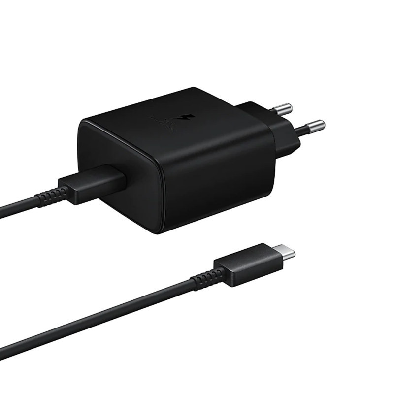 شارژر دیواری فست شارژ Samsung EP-TA845 3A PD 45W Type-C + کابل تبدیل تایپ سی