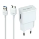 شارژر دیواری 10.6 وات سامسونگ Galaxy USB 3 2A + کابل شارژ