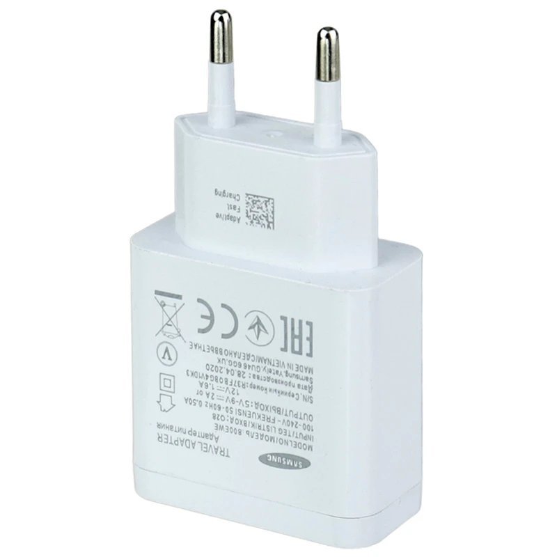 شارژر دیواری 18 وات سامسونگ S9+ 800EWE QC3 PD 2A
