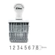 مهر شماره زن لاتین شاینی Shiny N-18