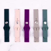 بند ساعت هوشمند سیلیکونی دکمه دار 20mm