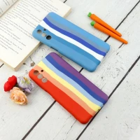 قاب محافظ لنزدار سیلیکونی رنگین کمانی Highcopy سامسونگ A13 5G