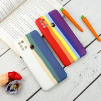 قاب محافظ لنزدار سیلیکونی رنگین کمانی Highcopy سامسونگ A21s