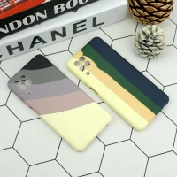 قاب محافظ لنزدار سیلیکونی رنگین کمانی Highcopy سامسونگ A22 4G