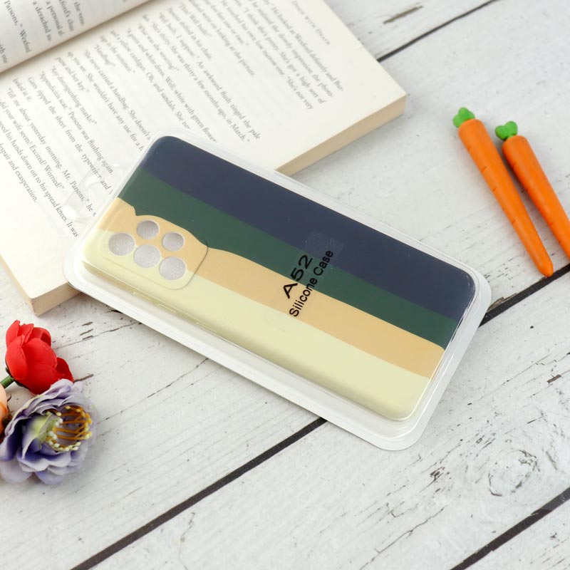قاب محافظ لنزدار سیلیکونی رنگین کمانی Highcopy سامسونگ Samsung Galaxy A52 / A52s