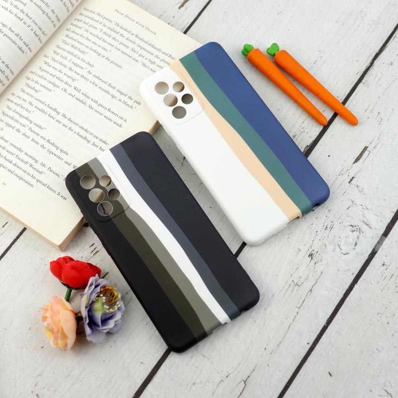 قاب محافظ لنزدار سیلیکونی رنگین کمانی Highcopy سامسونگ Samsung Galaxy A52 / A52s