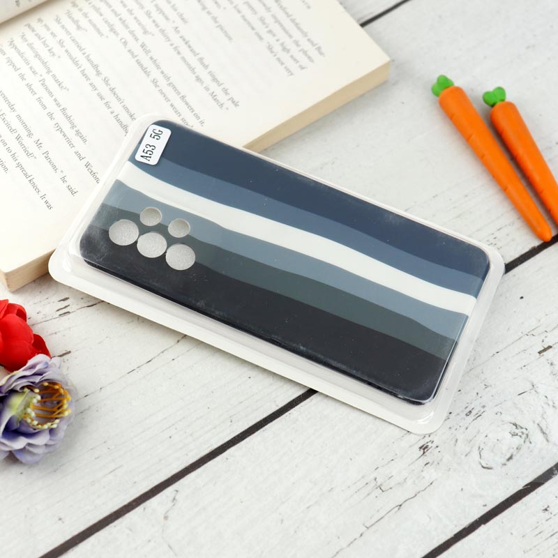 قاب محافظ لنزدار سیلیکونی رنگین کمانی Highcopy سامسونگ A53 5G