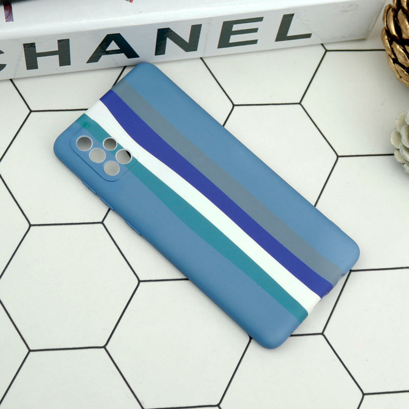 قاب محافظ لنزدار سیلیکونی رنگین کمانی Highcopy سامسونگ A71