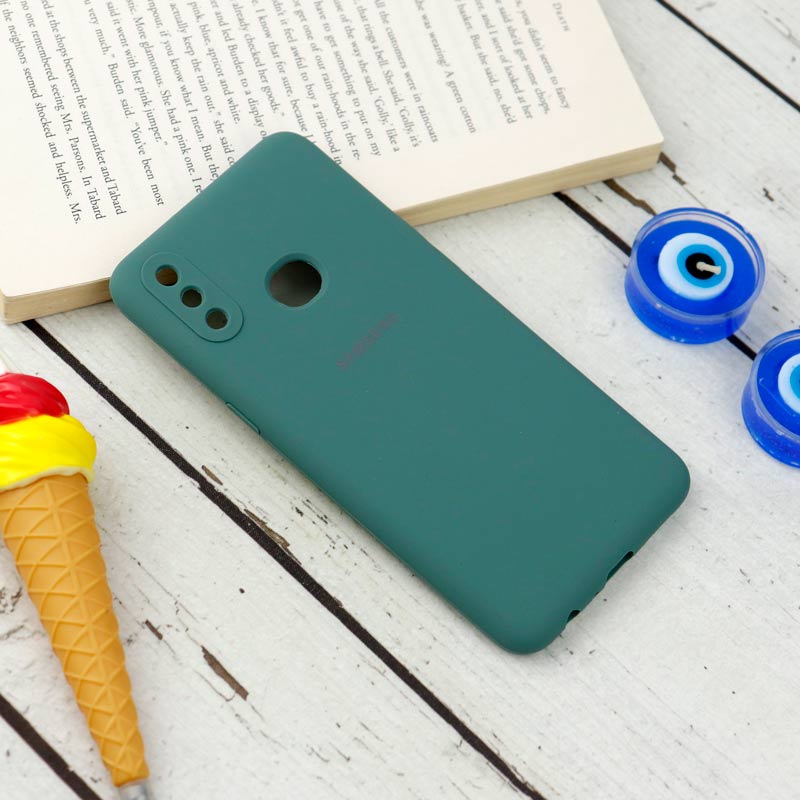 قاب سیلیکونی اصلی زیربسته سامسونگ Galaxy A10s محافظ لنزدار