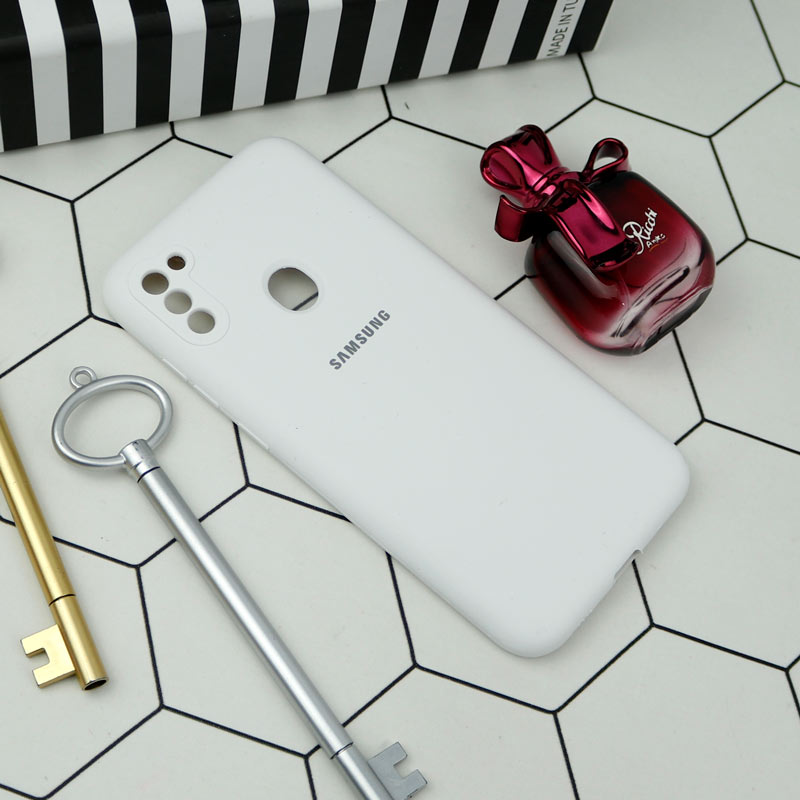 قاب سیلیکونی اصلی زیربسته سامسونگ Galaxy A11 / M11 محافظ لنزدار