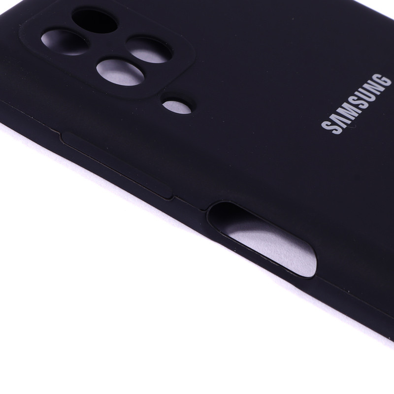 قاب سیلیکونی اصلی زیربسته سامسونگ Galaxy A12 / M12 محافظ لنزدار