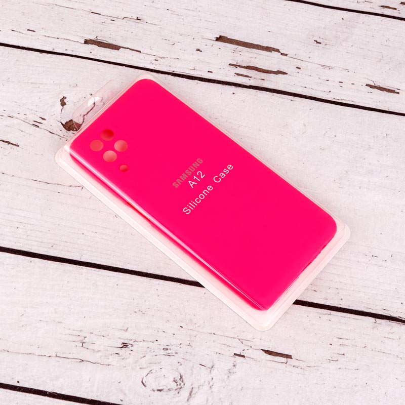 قاب سیلیکونی اصلی زیربسته سامسونگ Galaxy A12 / M12 محافظ لنزدار