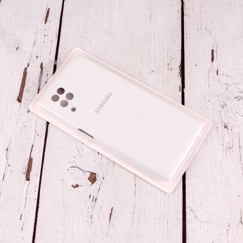 قاب سیلیکونی اصلی زیربسته سامسونگ Galaxy A12 / M12 محافظ لنزدار