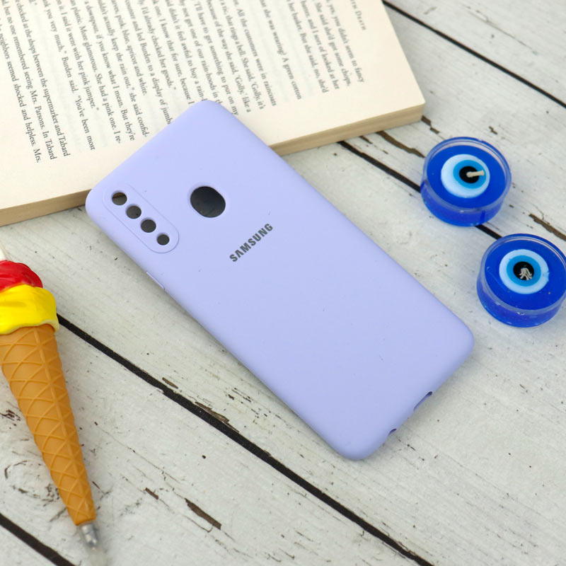 قاب سیلیکونی اصلی زیربسته سامسونگ Galaxy A20s محافظ لنزدار