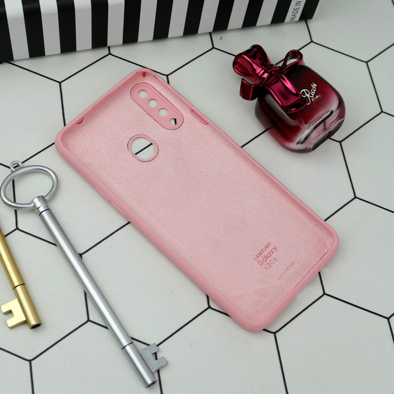 قاب سیلیکونی اصلی زیربسته سامسونگ Galaxy A20s محافظ لنزدار