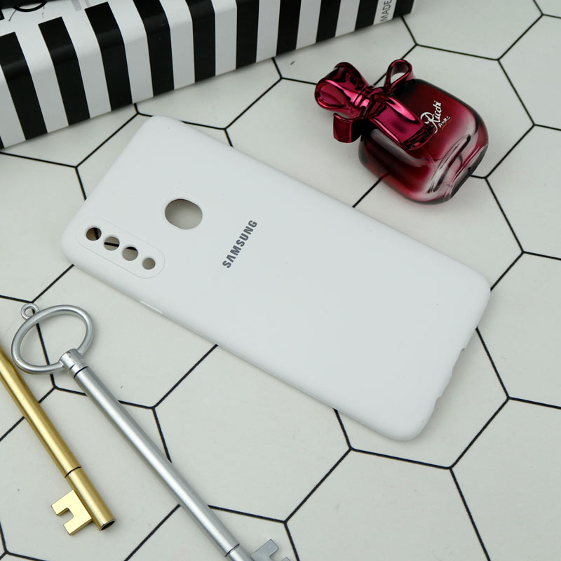 قاب سیلیکونی اصلی زیربسته سامسونگ Galaxy A20s محافظ لنزدار