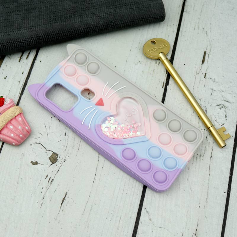 قاب اورجینال سیلیکونی آکواریومی Lucky Cat پاپیتی Samsung Galaxy A21s