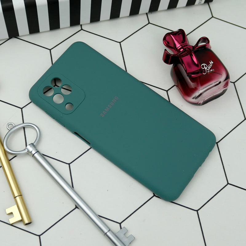 قاب سیلیکونی اصلی زیربسته سامسونگ Galaxy A22 4G محافظ لنزدار