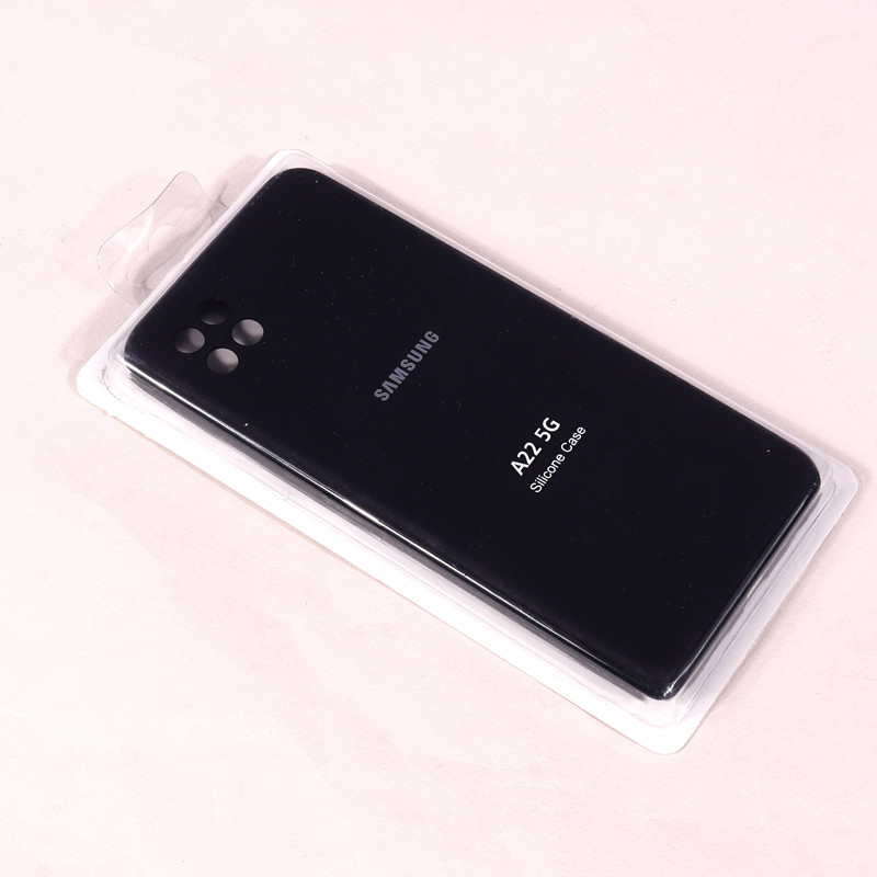قاب سیلیکونی اصلی زیربسته سامسونگ Galaxy A22 5G محافظ لنزدار