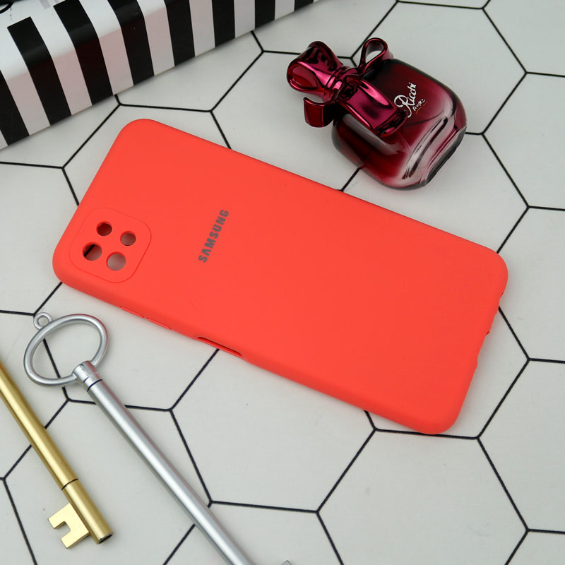 قاب سیلیکونی اصلی زیربسته سامسونگ Galaxy A22 5G محافظ لنزدار