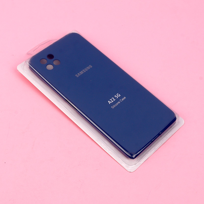 قاب سیلیکونی اصلی زیربسته سامسونگ Galaxy A22 5G محافظ لنزدار