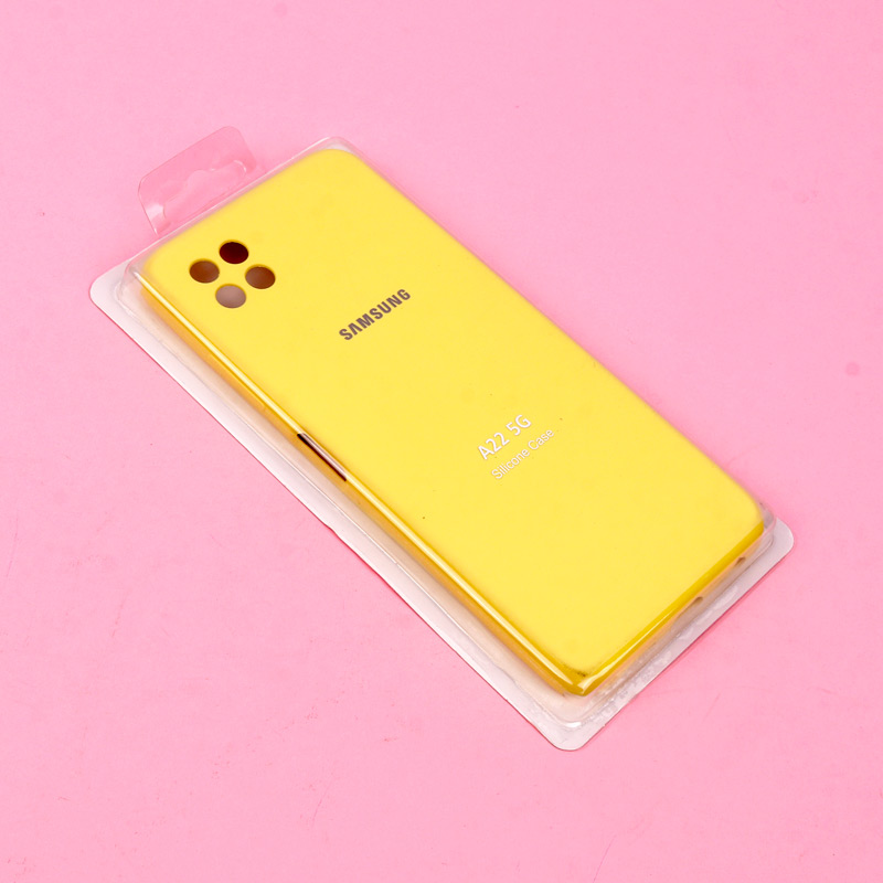 قاب سیلیکونی اصلی زیربسته سامسونگ Galaxy A22 5G محافظ لنزدار