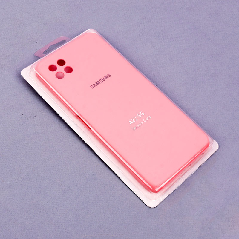 قاب سیلیکونی اصلی زیربسته سامسونگ Galaxy A22 5G محافظ لنزدار