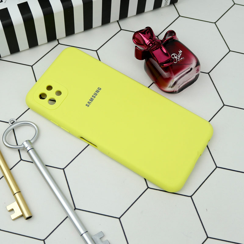 قاب سیلیکونی اصلی زیربسته سامسونگ Galaxy A22 5G محافظ لنزدار
