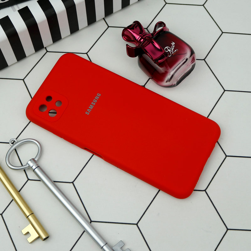 قاب سیلیکونی اصلی زیربسته سامسونگ Galaxy A22 5G محافظ لنزدار