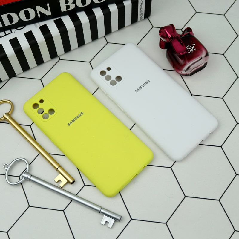 قاب سیلیکونی اصلی زیربسته سامسونگ Galaxy A31 محافظ لنزدار