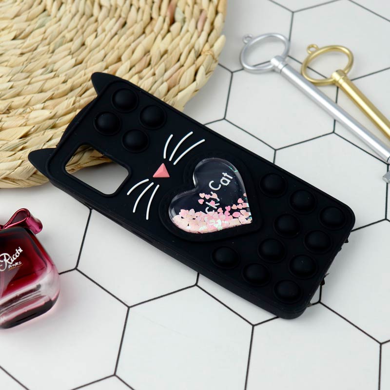 قاب اورجینال سیلیکونی آکواریومی Lucky Cat پاپیتی Samsung Galaxy A31