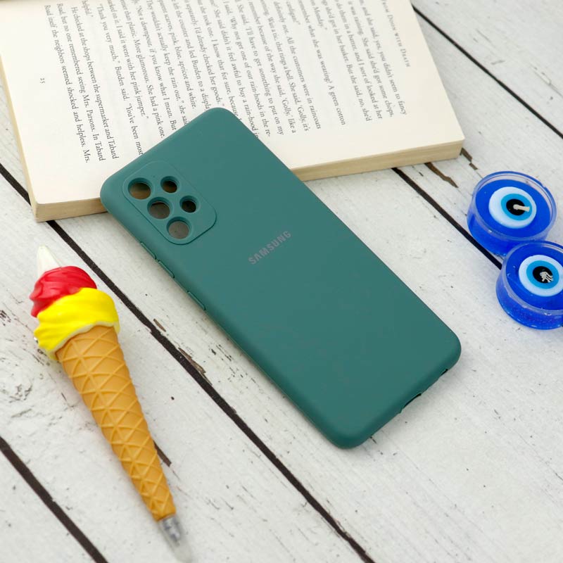 قاب سیلیکونی اصلی زیربسته سامسونگ Galaxy A32 4G محافظ لنزدار