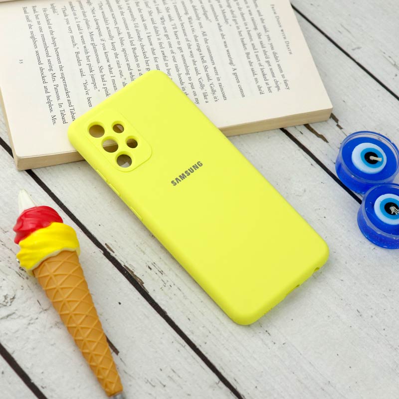 قاب سیلیکونی اصلی زیربسته سامسونگ Galaxy A32 4G محافظ لنزدار