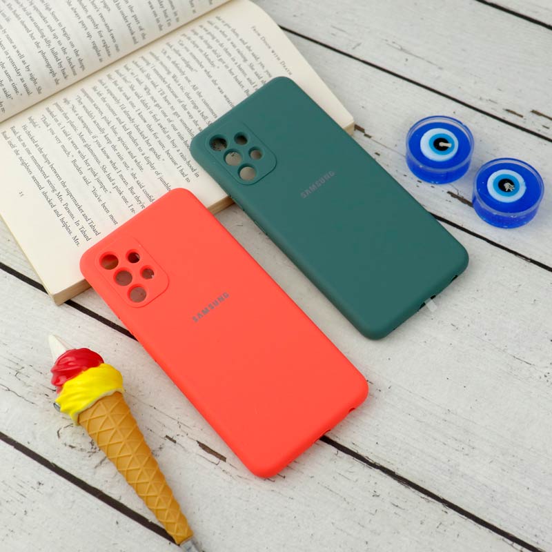 قاب سیلیکونی اصلی زیربسته سامسونگ Galaxy A32 4G محافظ لنزدار