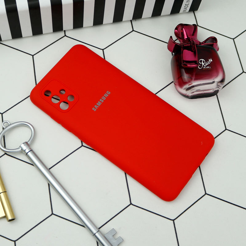 قاب سیلیکونی اصلی زیربسته سامسونگ Galaxy A51 4G محافظ لنزدار