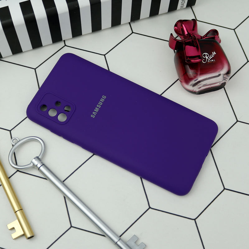 قاب سیلیکونی اصلی زیربسته سامسونگ Galaxy A51 4G محافظ لنزدار