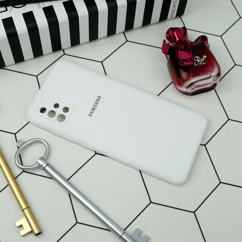 قاب سیلیکونی اصلی زیربسته سامسونگ Galaxy A51 4G محافظ لنزدار