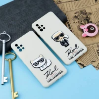 قاب سیلیکونی عروسکی کارل محافظ لنزدار Samsung Galaxy A51