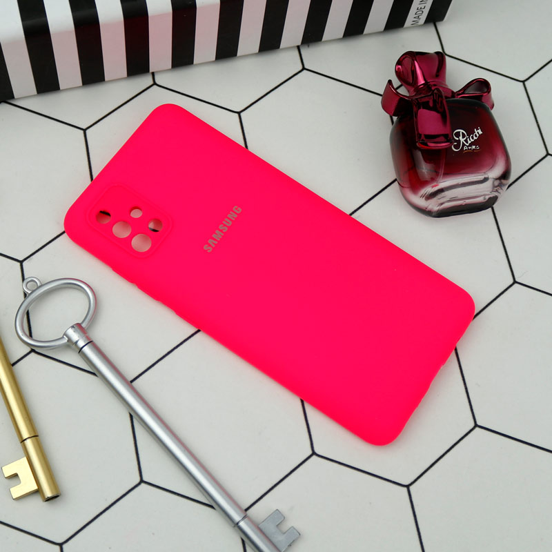 قاب سیلیکونی اصلی زیربسته سامسونگ Galaxy A51 4G محافظ لنزدار