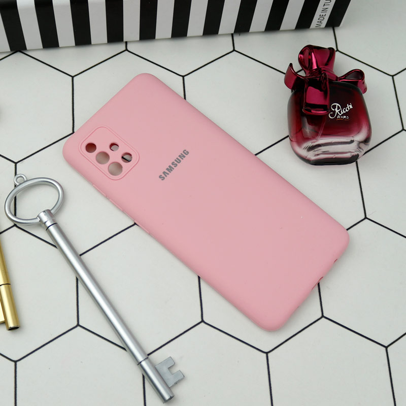 قاب سیلیکونی اصلی زیربسته سامسونگ Galaxy A51 4G محافظ لنزدار