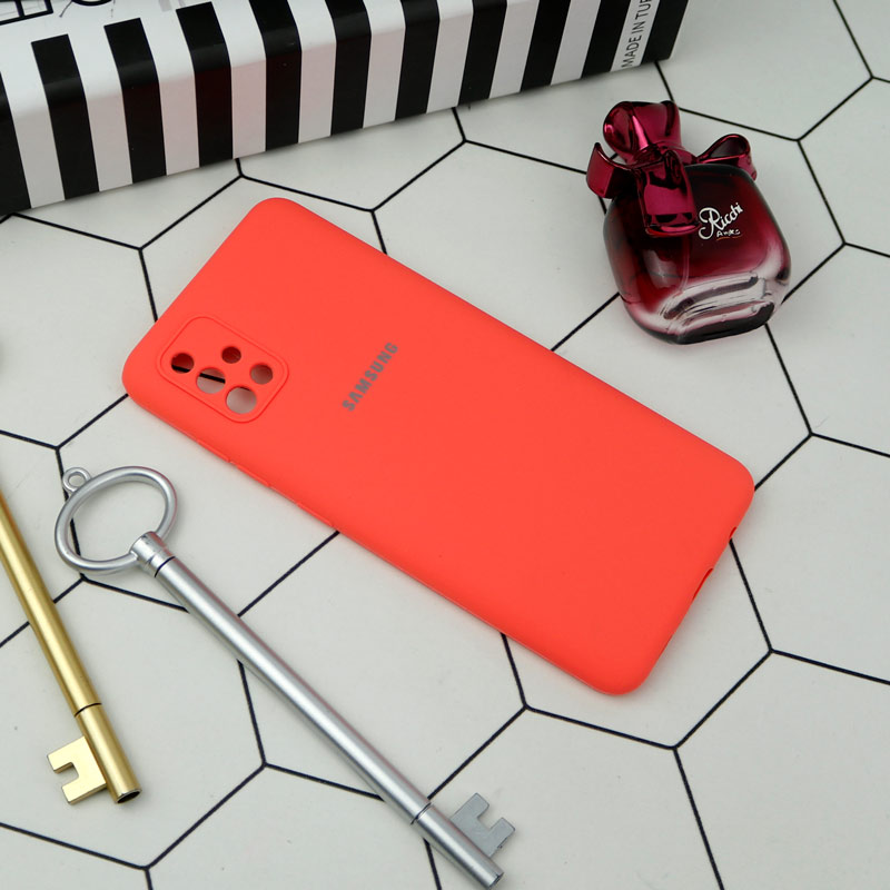 قاب سیلیکونی اصلی زیربسته سامسونگ Galaxy A51 4G محافظ لنزدار
