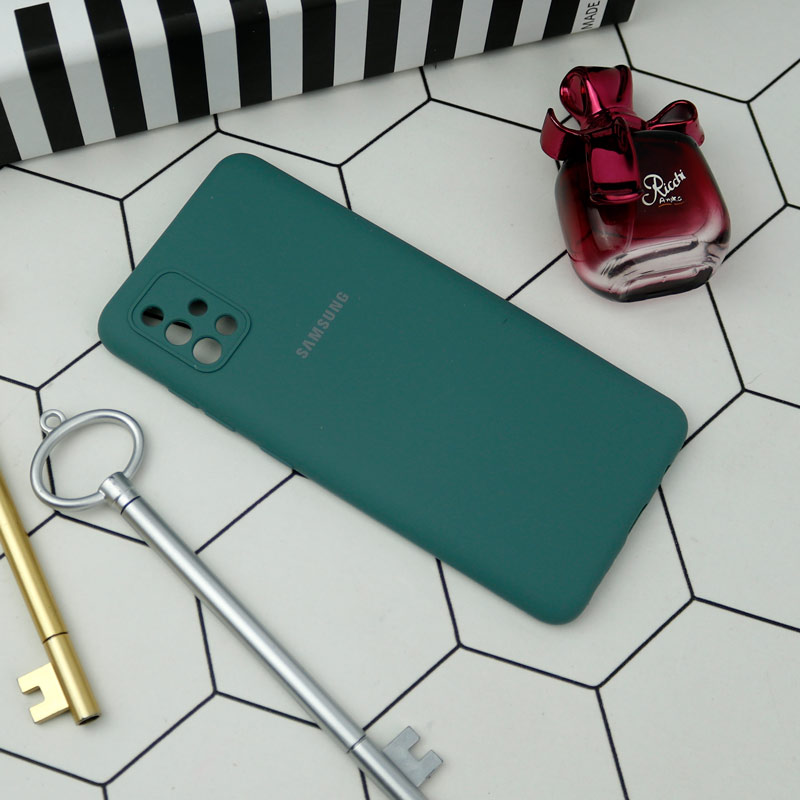 قاب سیلیکونی اصلی زیربسته سامسونگ Galaxy A51 4G محافظ لنزدار