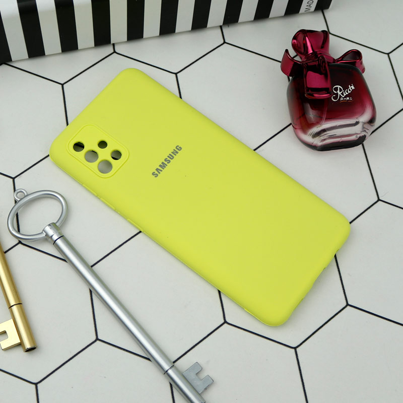 قاب سیلیکونی اصلی زیربسته سامسونگ Galaxy A51 4G محافظ لنزدار