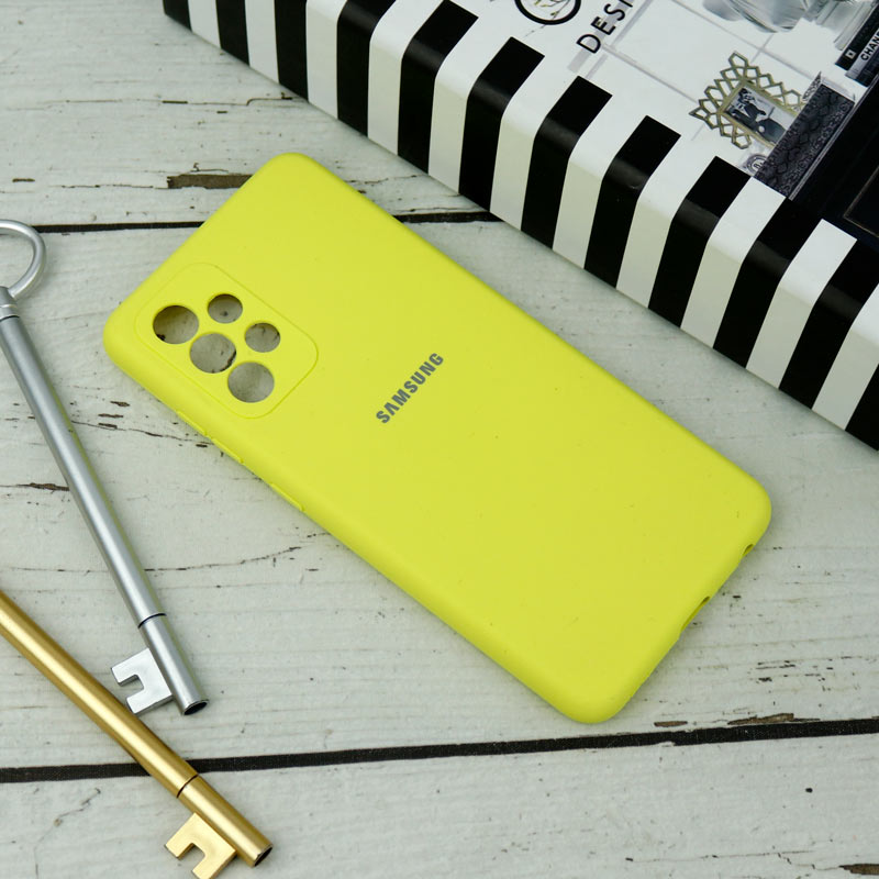 قاب سیلیکونی اصلی زیربسته سامسونگ Galaxy A52 / A52s محافظ لنزدار