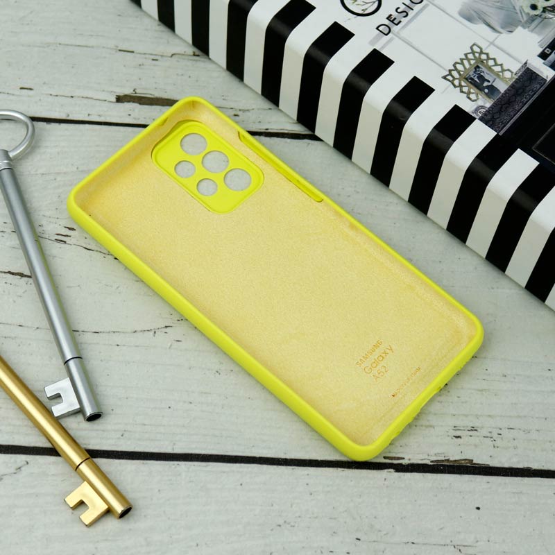 قاب سیلیکونی اصلی زیربسته سامسونگ Galaxy A52 / A52s محافظ لنزدار