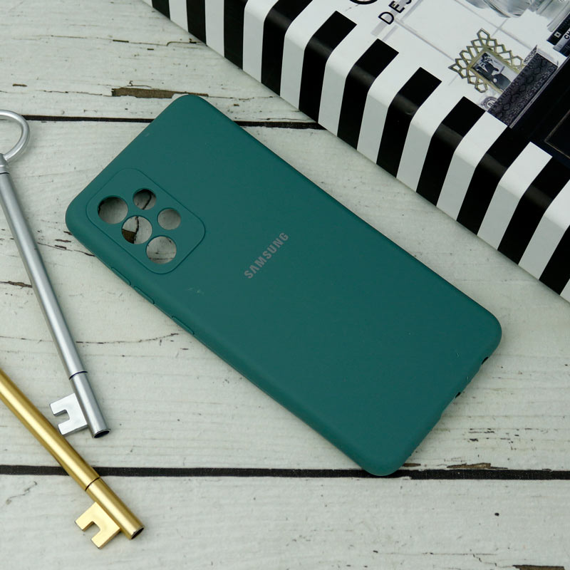 قاب سیلیکونی اصلی زیربسته سامسونگ Galaxy A52 / A52s محافظ لنزدار