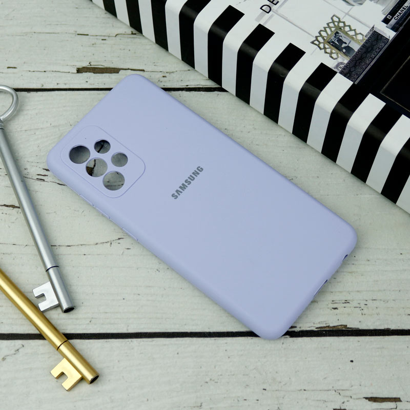 قاب سیلیکونی اصلی زیربسته سامسونگ Galaxy A52 / A52s محافظ لنزدار