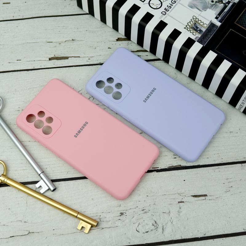 قاب سیلیکونی اصلی زیربسته سامسونگ Galaxy A52 / A52s محافظ لنزدار