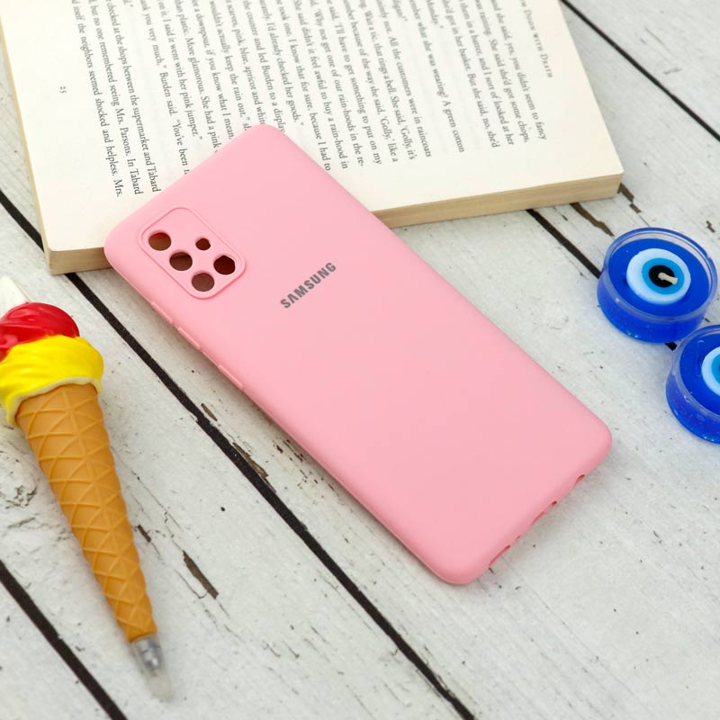 قاب سیلیکونی اصلی زیربسته سامسونگ Galaxy A71 محافظ لنزدار