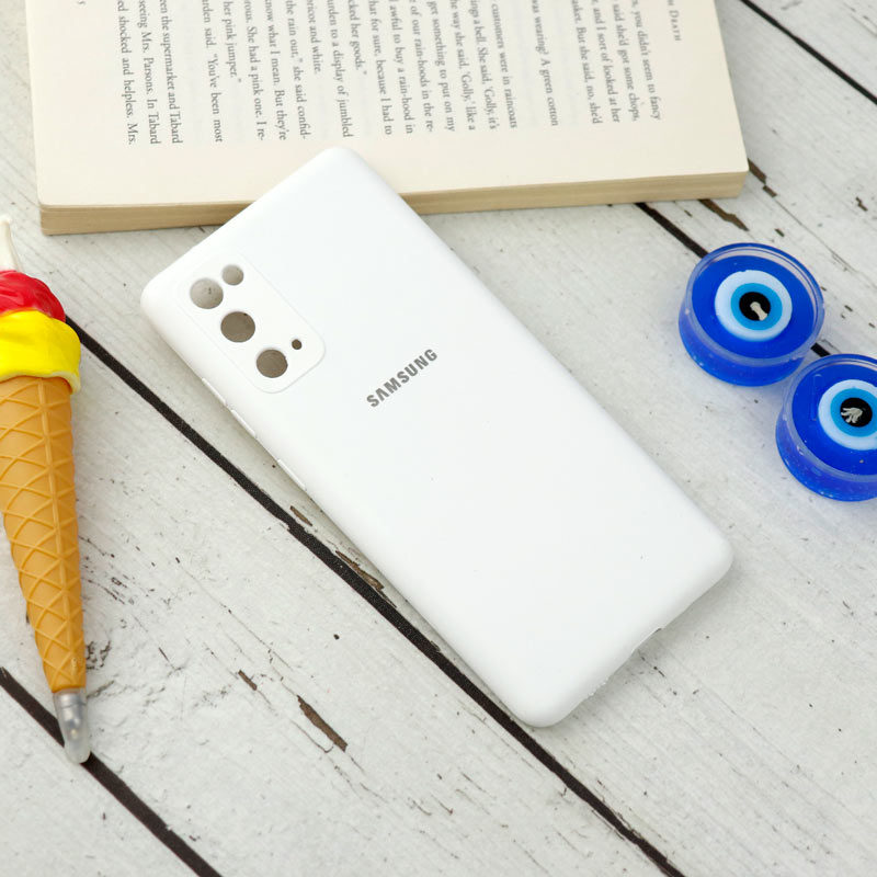 قاب سیلیکونی اصلی زیربسته سامسونگ Galaxy S20 FE محافظ لنزدار